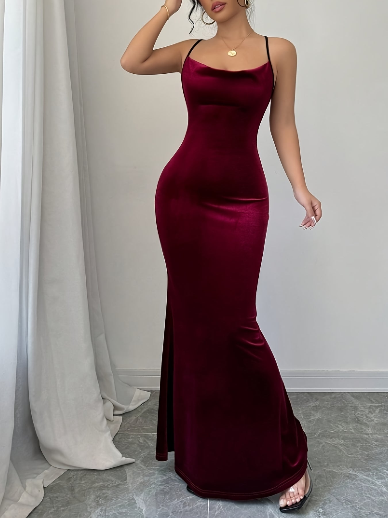 Elegant Women'S Red Dress